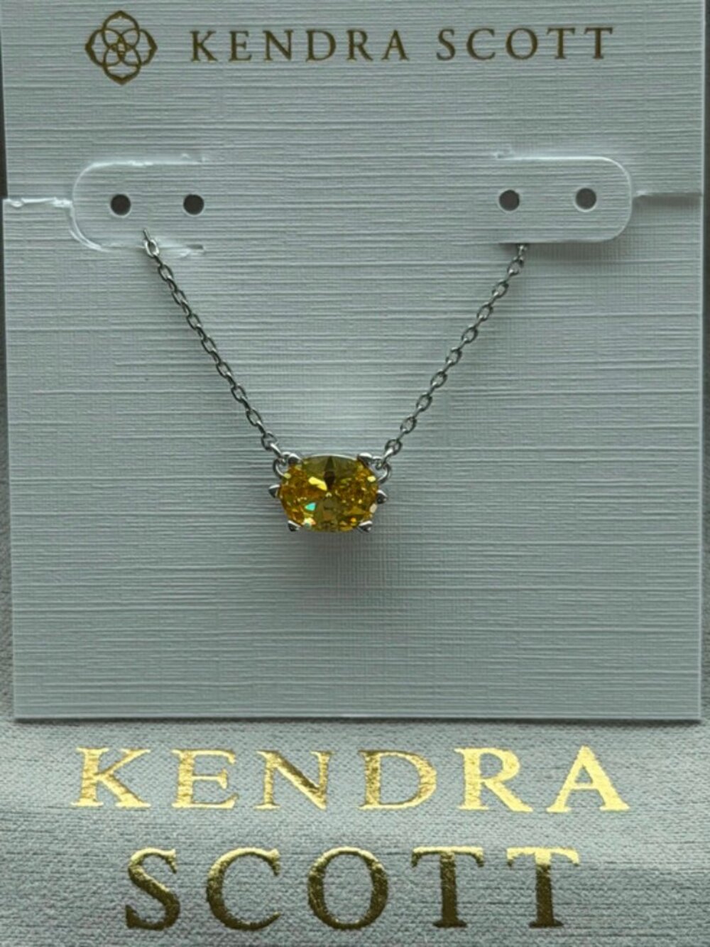 Kendra Scott orange necklace